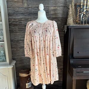 Madewell Floral Dress in Light Pink